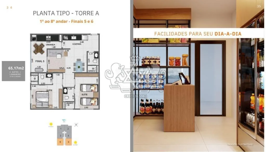 Apartamento à venda no Parque Balneário Poiares - Caraguatatuba / SP - Cod. AP0182