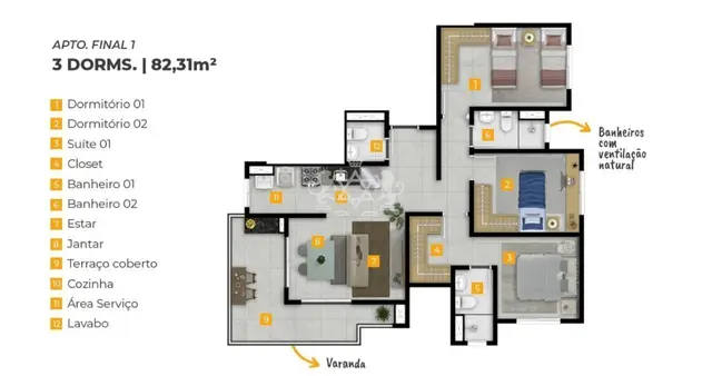 Apartamento à venda no Jardim Brasil - Caraguatatuba / SP - Cod. AP0111 — foto 9