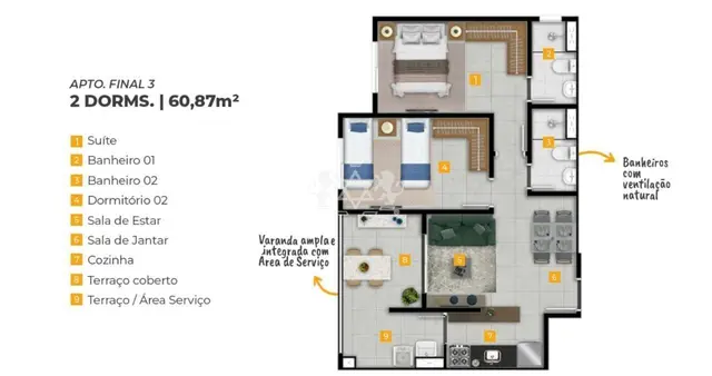 Apartamento à venda no Jardim Brasil - Caraguatatuba / SP - Cod. AP0111 — foto 11