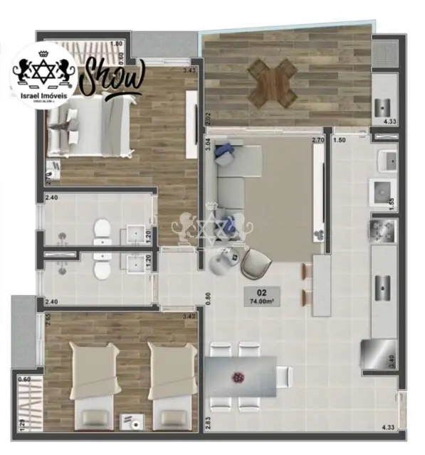 Apartamento à venda no Sumaré - Caraguatatuba / SP - Cod. AP0220 — foto 4