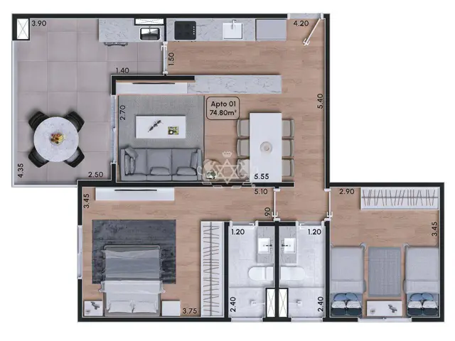 Apartamento à venda no Jardim Aruan - Caraguatatuba / SP - Cod. AP0222 — foto 21