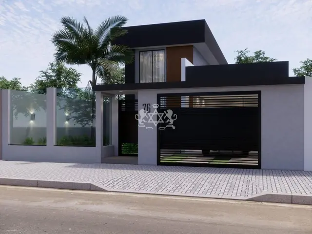CASA EM FASE FINAL DE CONSTRUÇÃO, COM ARQUITETURA MODERNA,  3 QUARTOS, SUÍTE, PISCINA, E A 700M DO MAR- MASSAGUAÇÚ - CARAGUATATUBA