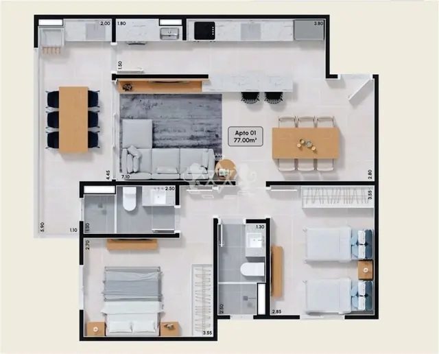 Apartamento à venda na Martim de Sá - Caraguatatuba / SP - Cod. AP0090 — foto 27
