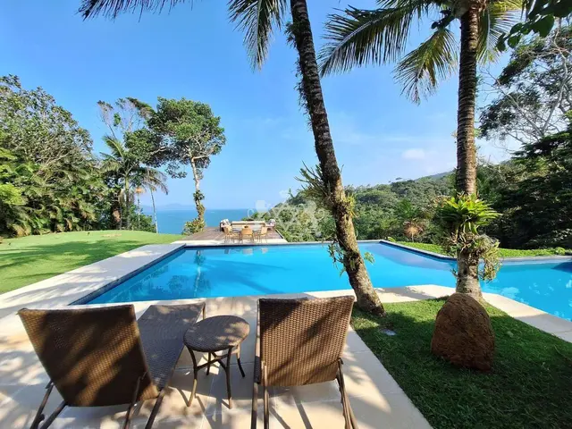 Casa Alto Padrão Venda, com Vista Exuberante para o Mar em Condomínio Fechado na Prainha Brava da Dura, em Ubatuba-SP.