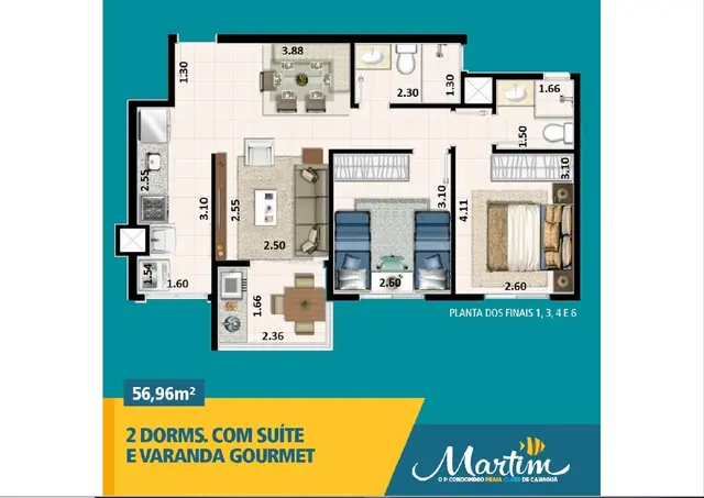 Apartamento à venda na Martim de Sá - Caraguatatuba / SP - Cod. AP0253 — foto 4